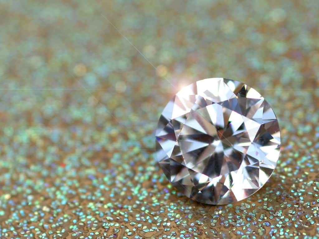 diamond created using cremation ashes