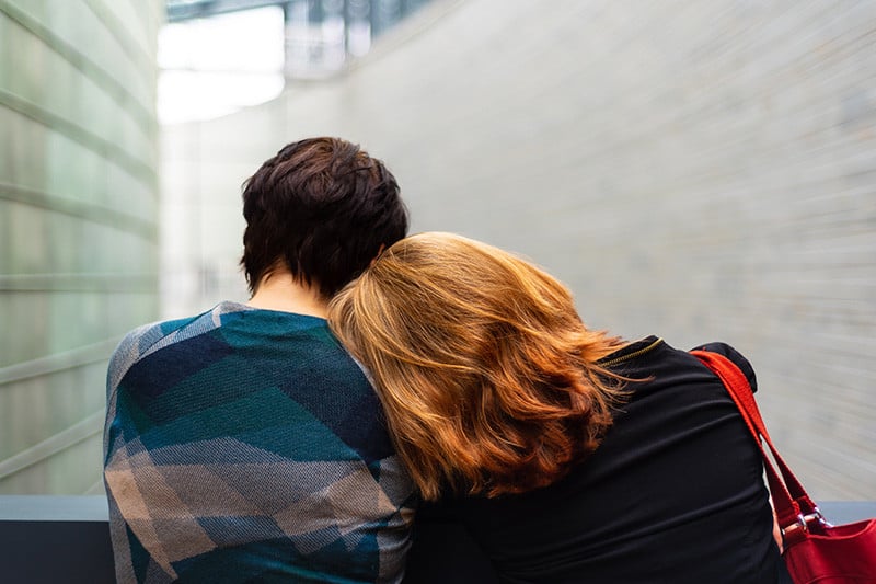 family grieving the loss of a loved one