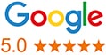 google rating five stars