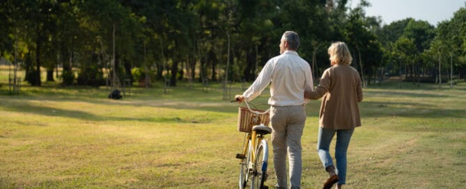 Couple with bike considers traditional funeral vs cremation