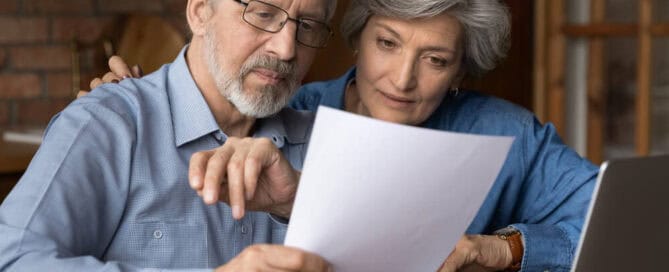 couple considers types of cremation services for funeral pre-planning.