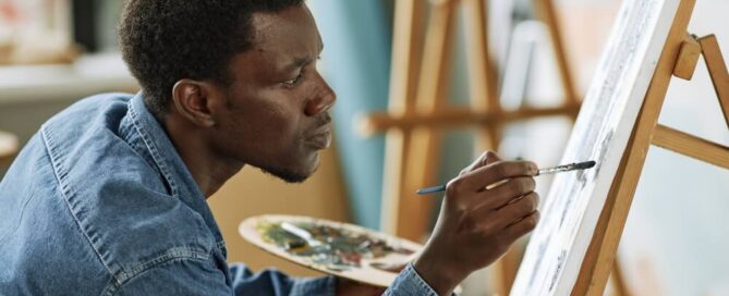 Families hire local artists for memorial portraits in Philadelphia.